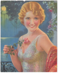 Vintage pin up art and glamourous women prints (1930s-1940s)
